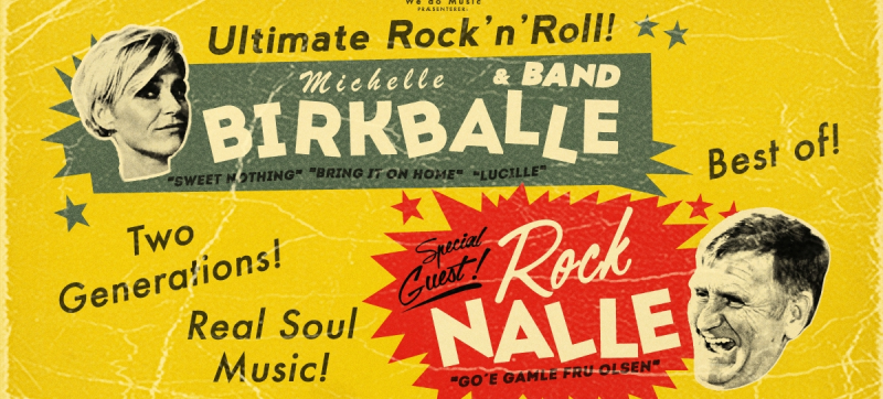 Michelle Birkballe og Rock Nalle 01. marts kl. 20:00